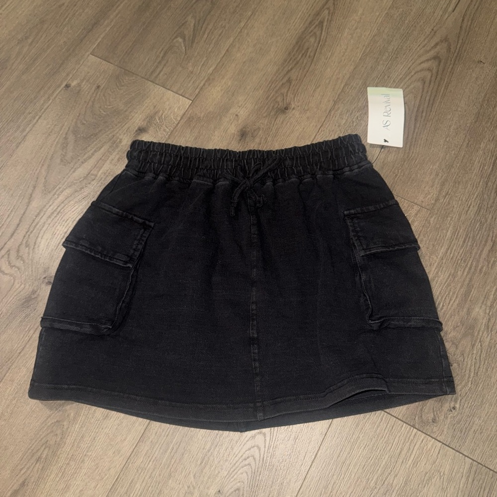 Altar'd State Black Skater Mini Skirt